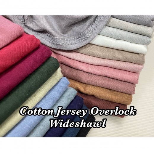 Wideshawl Cotton Jersey Overlock